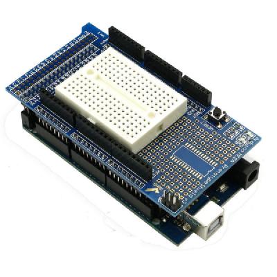 MEGA2560 Protoshield PCB (With USB cable) By KitsGuru KG028