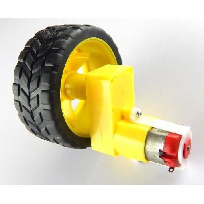 Rubber Wheel Of Robotics Vehicles For BO Motor 65mmx30mm - 4 Units