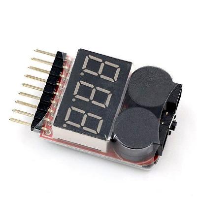 CentIoT - 1-8S 3.7-30V 2 IN 1 Battery Voltage Tester and Low Voltage Buzzer Alarm ABS Cover