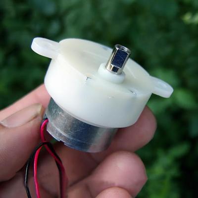 CentIoT - 10RPM Slow Micro Turbo Gear Motor - Micro 300 Gearbox Speed Reduction- Long Thread- 38mm