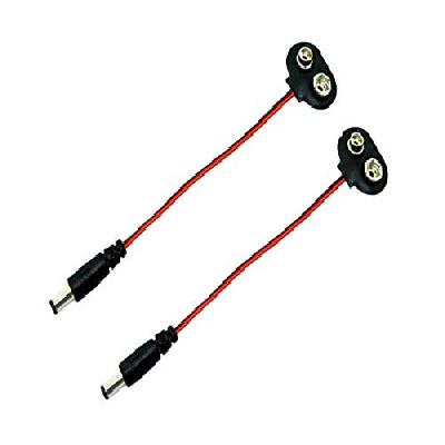 CentIoT - 22AWG 9V Battery snap Power Cable to DC 9V Clip Male line Battery Adapter- Heavy Duty 60cm