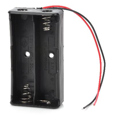 Centiot - 2S 18650 Lithium Battery Holder  With Lead Wire Hard Pin Spring Retention