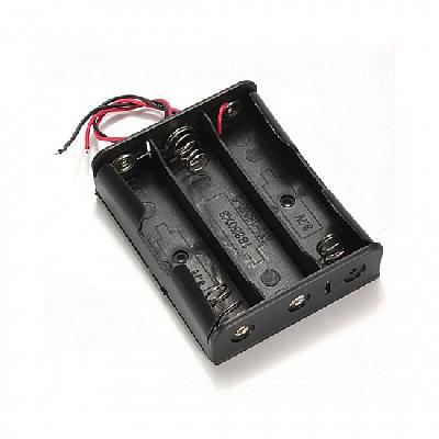 Centiot - 3s x 18650 Three Series Lithium Battery Holder  With Lead Wire Hard Pin Spring Retention