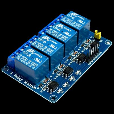 CentIoT - 4 Channel 5V 10A Relay with OPTOCOUPLER - AC and DC Control - for Arduino DSP AVR PIC ARM