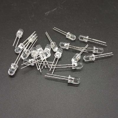 CentIoT - 5mm Light UV Purple Straw Hat Wide Angle Ultraviolet 395nm - 400nm Transparent LED