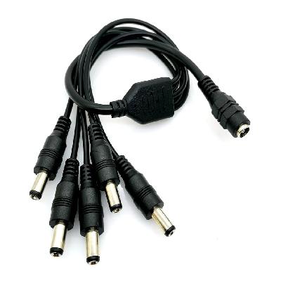 CentIoT - 8 pcs DC 5.5X 2.1 MM Female Socket Adapter Connectors to Male Jack Plug Power Adaptor