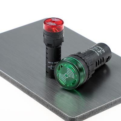 CentIoT - AD16-22SM 12V - LED Active Buzzer Beep Alarm - Flash Signal Indicator - AC DC 22mm -Green