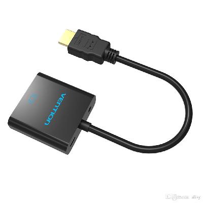 CentIoT - HDMI to VGA Converter Adapter Cable (White with Audio)