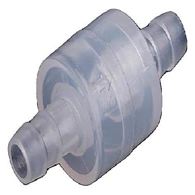 CentIoT - One-Way Non-Return Inline Check Valve - Plastic White - for Water Fuel Gas Liquid