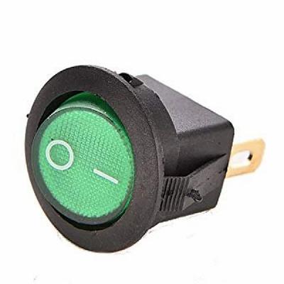 CentIoT - Round Rocker 12V 16A ON-OFF SPST Switch for Auto/Car/Boat - with (YELLOW) LED indicator