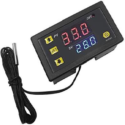 CentIoT-W3230 DC 12V LED Digital Temperature Controller Thermostat Heating Cooling Switch NTC