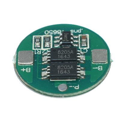 CentIoT 1S 4A Round BMS 18650 4.2V Btry Lithium Charge and Discharge Protection Board 16mm Dual MOS