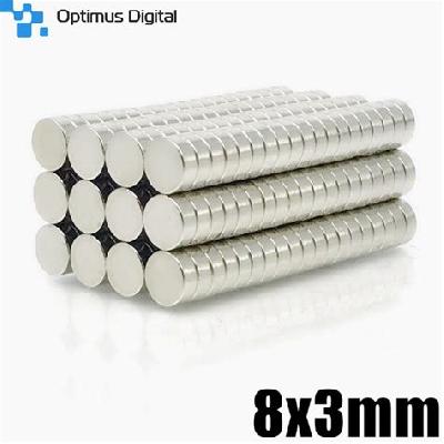 Neodymium Disc Magnets (size 8X3 Mm)