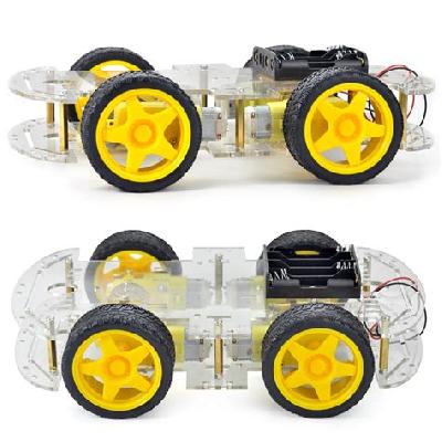 Smart Robot Car Chassis Kit 4 Wheel With Encoder For Arduino Robotics And DIY