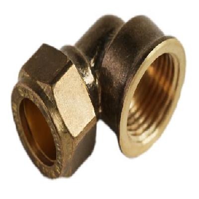 Brass Nut Compression Pipe Fittings For Pneumatic Plumbing, Oil, Gas And Steam Applications