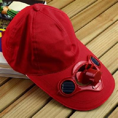 Cotton Custom Solar Powered Fan Cap