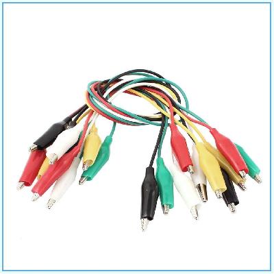 Zbotic Alligator Clips Electrical DIY Test Leads 10pcs Of Double-Ended Crocodile Clips Roach Clip