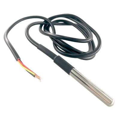 zbotic DS18B20 Water Proof Temperature Sensor Probe Black (1M) Original Chip
