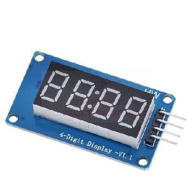 Zbotic TM1637 4 Bits Digital Tube LED Display Module With Clock Display For Arduino