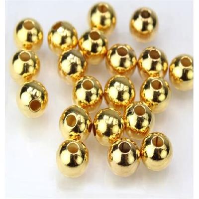 Golden Round Beads Without Hole For Garment