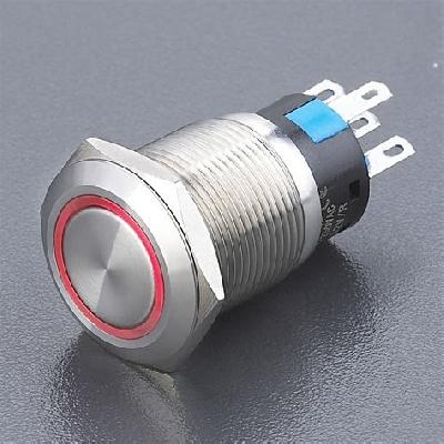 Metal Ring LED Push Button