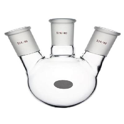 KI-061 Flask Round Bottom Three Neck Parallel