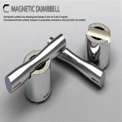 Coated Magnetic Bars - Dumbell Shape
