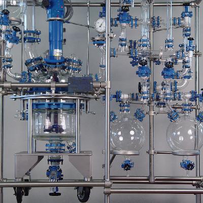 Distillation Glass Reactor
