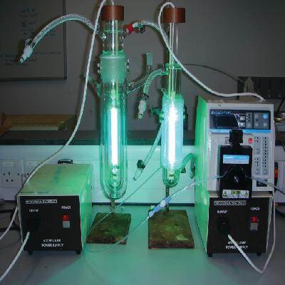 Photochemical Flow Thru Reactor