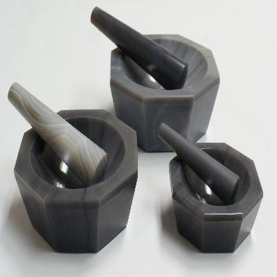 Automatic Agate Mortar Pestle