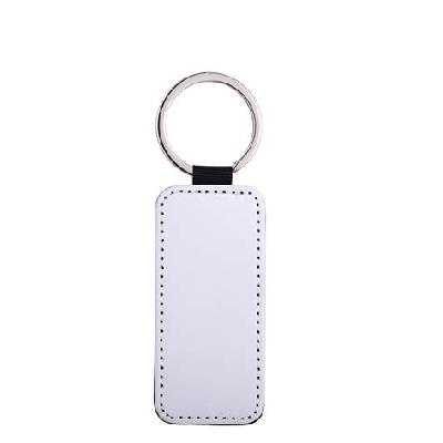 Blank White Glossy Sublimation Keychain Both Sides Single Side