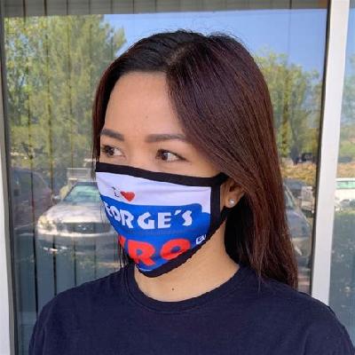 Sublimation customized face mask printed