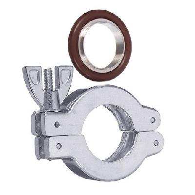KF Clamp With ''O'' Ring And ''O'' Ring Holder