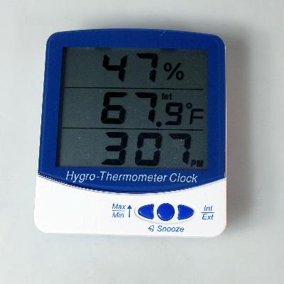 Hygro-Thermometer Clock