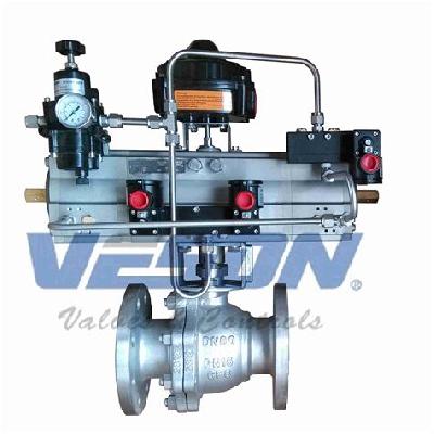 3 Piece Ball Valve Pneumatic Actuator