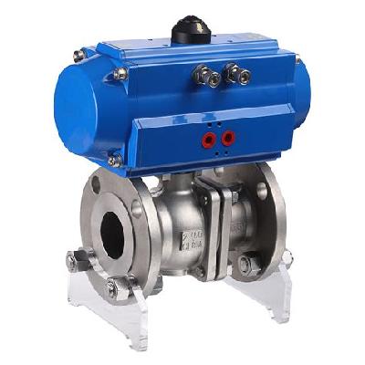 Pneumatic actuator ball valve