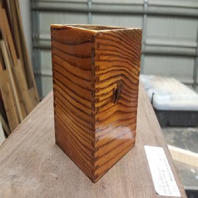 Pinewood Box With Honeycomb Partition
