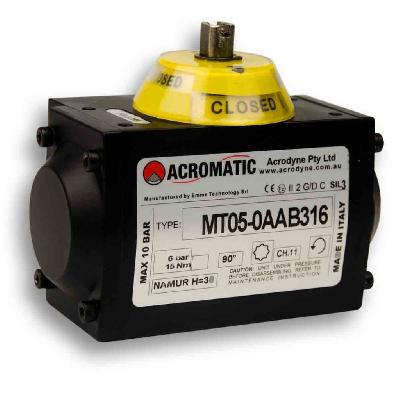 Double Acting Pneumatic Actuator With Epoxy Painting - Scotch Yoke Mechanism