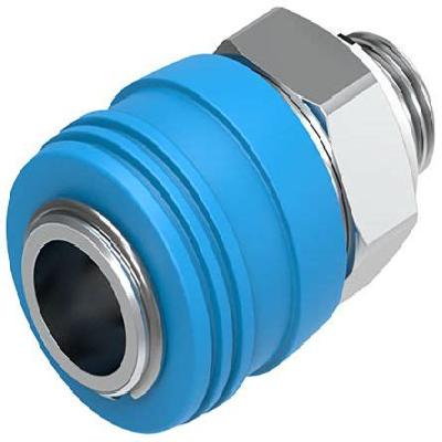 Quick Coupling With Plug For Pneumatic Automation
