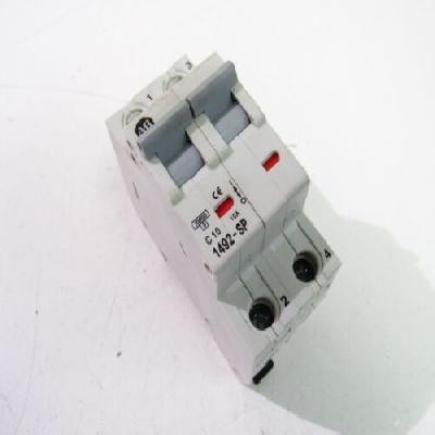 ALLEN BRADLEY 1492-SP2C100 SER.C 10AMP 2POLE MINIATURE CIRCUIT BREAKER