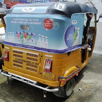 Auto Hood For Advertisement Purpose