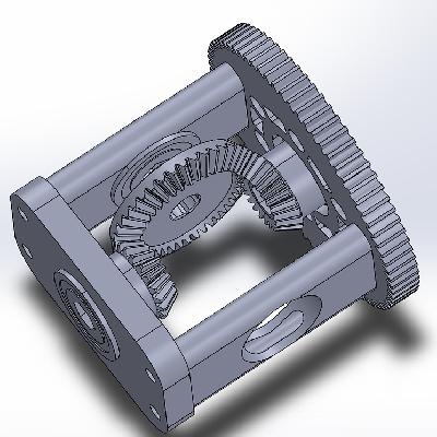Differential Gearbox 13:1 Ratio