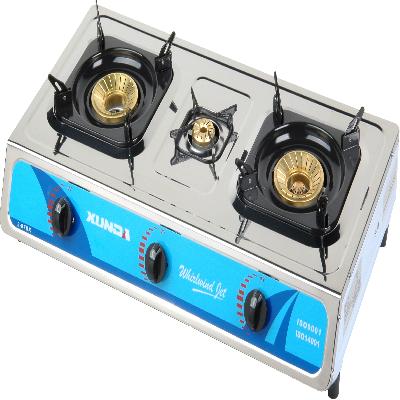 2015 New Arrival Three Burner Glass Top Gas Stove