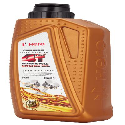 Hero 4T Plus Super Premium Engine Oil Compatible with Any Bike,Bottle of 900 ML
