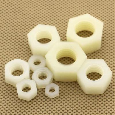 White Plastic Nut