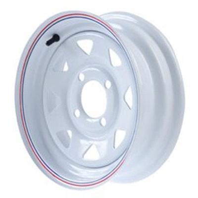 Trailer White Wheel Rim