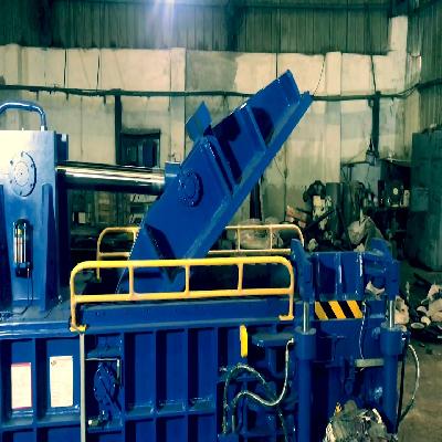 Triple Compression Scrap Baling Press