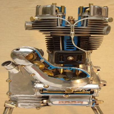 Cut Model Of Bullet Engine