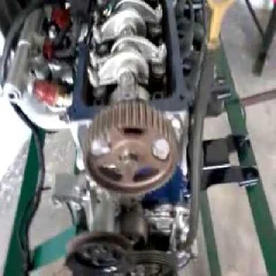Cut Model Of MPFI Engine With Gear Box