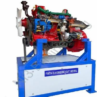 Cut Section of 4 Stroke 4 Cylinder Diesel Engine